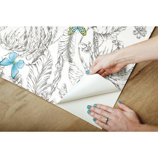 RoomMates Butterfly Sketch Peel & Stick Wallpaper
